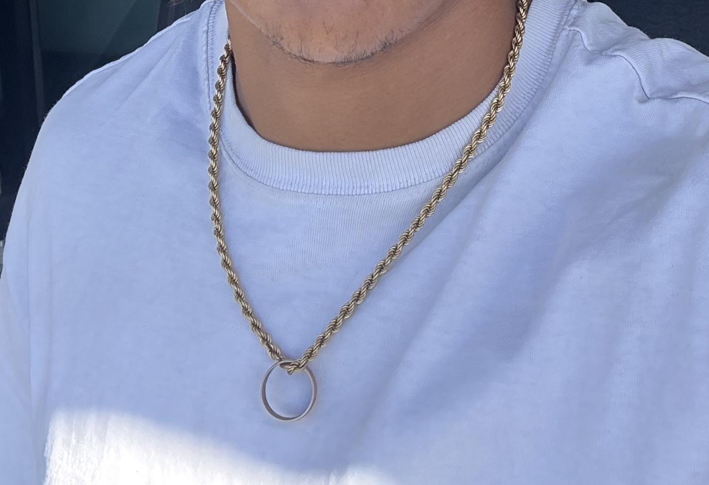 Lost Gold rope chain and gold ring