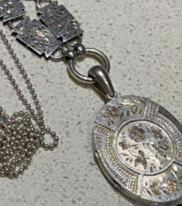 Lost Antique Silver Victorian Necklace