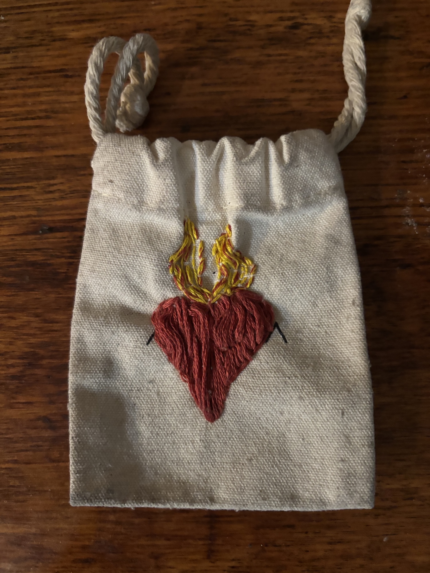 Found Handmade Rosary Pouch