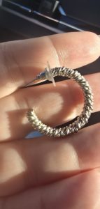 Lost Vintage silver hoop earring Gold Coast