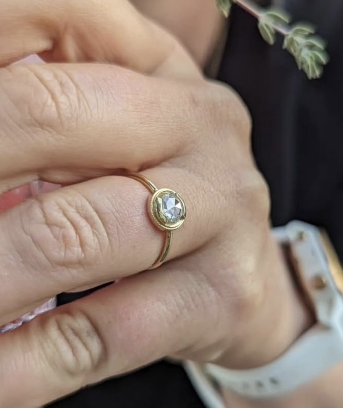 Lost Wedding Ring with Round Diamond Sydney